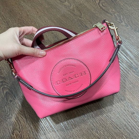 Coach Dempsey Shoulder Bag With Patch - Picture 1 of 6